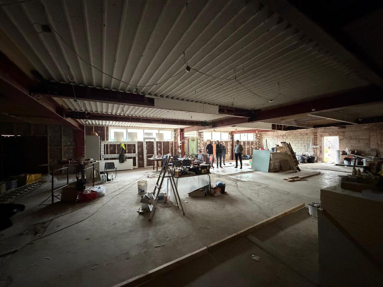 Stage 1: stripped to bare brick